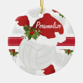 Weihnachtsvolleyball Persönliche Gestaltung Keramik Ornament (Vorne)