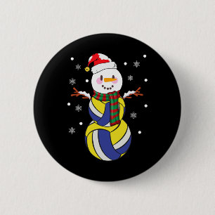 Weihnachtsvolleyball Snowmans Kinder Volleyball We Button