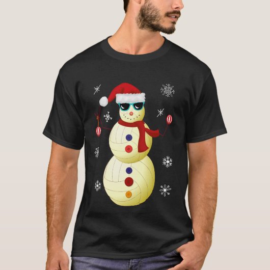 Weihnachtsvolleyball T-Shirt (Vorderseite)