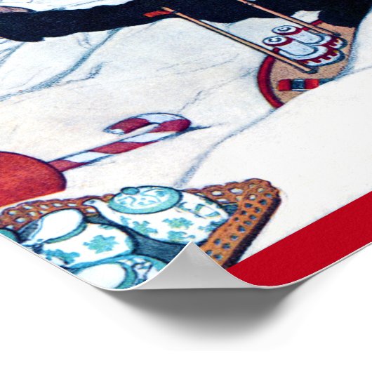 Weihnachtsvorbereitung, Jessie Willcox Smith Poster (Ecke)