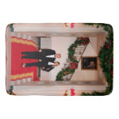 Weihnachtsvorbereitungen von Präsident Donald Trum Badematte (Vorderseite)