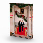 Weihnachtsvorbereitungen von Präsident Donald Trum Fotoblock (Rechts)