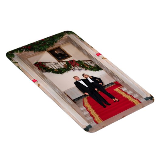Weihnachtsvorbereitungen von Präsident Donald Trum Magnet (Rechte Seite)