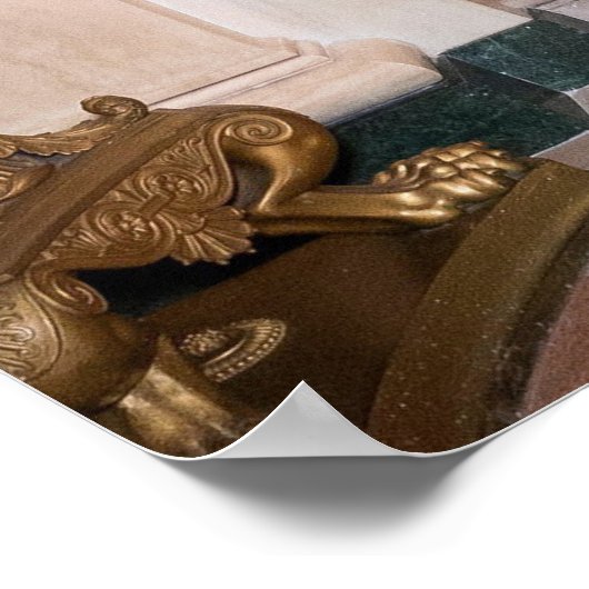 Weihnachtsvorbereitungen von Präsident Donald Trum Poster (Ecke)