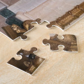 Weihnachtsvorbereitungen von Präsident Donald Trum Puzzle (Seite)