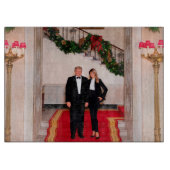 Weihnachtsvorbereitungen von Präsident Donald Trum Schneidebrett (Vorderseite)