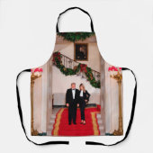 Weihnachtsvorbereitungen von Präsident Donald Trum Schürze (Vorderseite)