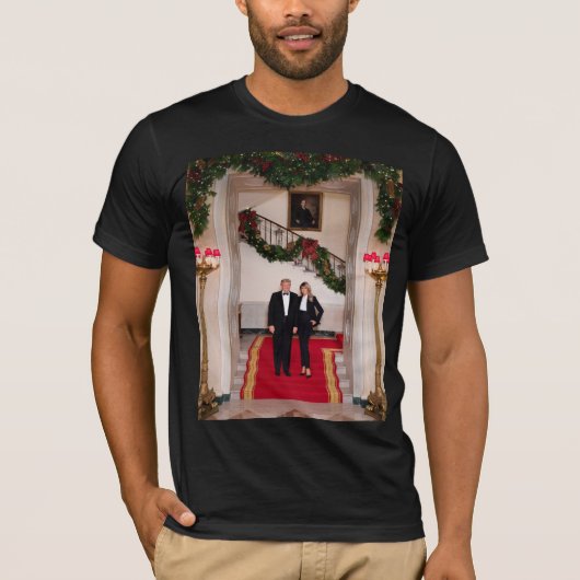 Weihnachtsvorbereitungen von Präsident Donald Trum T-Shirt (Vorderseite)
