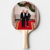Weihnachtsvorbereitungen von Präsident Donald Trum Tischtennis Schläger (Vorderseite)