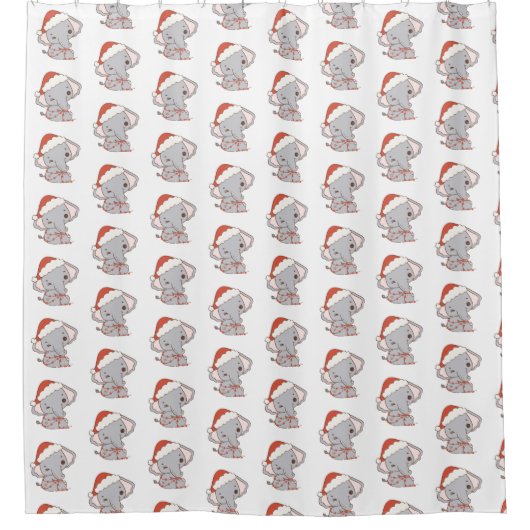 Weihnachtsvorhang Duschvorhang (Vorderseite)