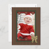 Weihnachtsvorlage Feiertagspostkarte (Vorne/Hinten)