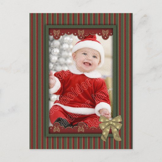 Weihnachtsvorlage Feiertagspostkarte (Vorderseite)