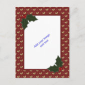 Weihnachtsvorlage Feiertagspostkarte (Vorderseite)