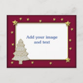 Weihnachtsvorlage Feiertagspostkarte (Vorderseite)