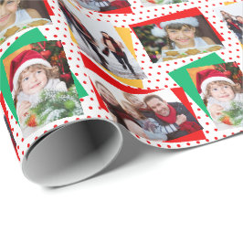 Weihnachtsvorlage für lustige Fotos Geschenkpapier