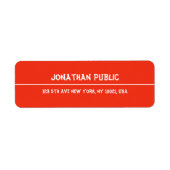 Weihnachtsvorlage Handgeschriebene rote Rücksendea (Vorne)