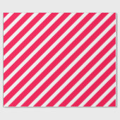Weihnachtsvorlage Nostalgisch Rote weiße Streifen Geschenkpapier (Flach)