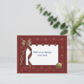 Weihnachtsvorlage Postkarte (Stehend Vorderseite)