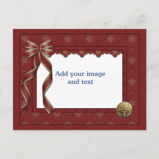 Weihnachtsvorlage Postkarte (Vorderseite)