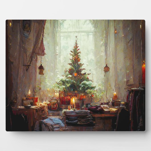 Weihnachtsvormittag 8x10 mit Easel Fotoplatte (Vorderseite)