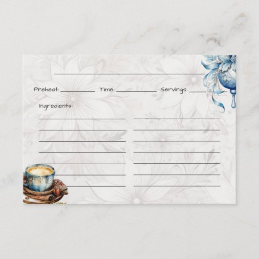 Weihnachtsvormittag Basiskarte Begleitkarte (Vorderseite)