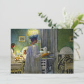 Weihnachtsvormittag, Das Fest von Saint Lucy Einladung (Stehend Vorderseite)