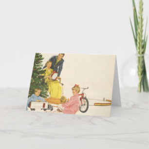 Weihnachtsvormittag, Familienfeierlichkeiten Feiertagskarte