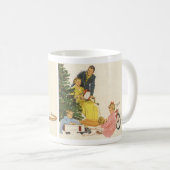 Weihnachtsvormittag, Familienfeierlichkeiten Kaffeetasse (VorderseiteRechts)