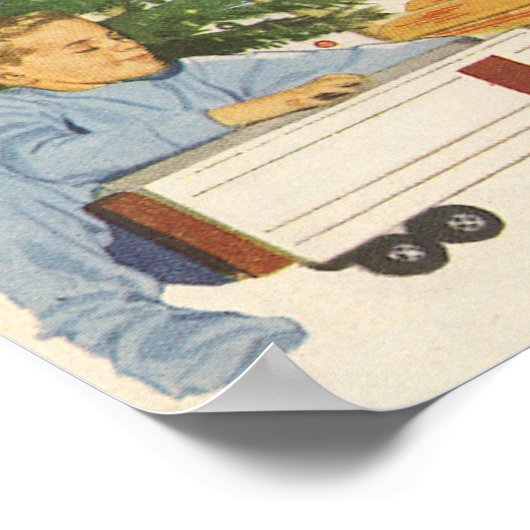 Weihnachtsvormittag, Familienfeierlichkeiten Poster (Ecke)