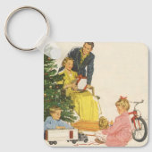 Weihnachtsvormittag, Familienfeierlichkeiten Schlüsselanhänger (Vorderseite)