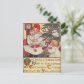 Weihnachtsvormittag Feiertagspostkarte (Stehend Vorderseite)