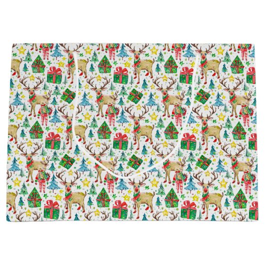 Weihnachtsvormittag Große Geschenktüte (Vorderseite)