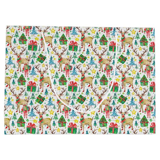 Weihnachtsvormittag Große Geschenktüte (Rückseite)