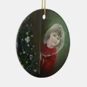 Weihnachtsvormittag Keramik Ornament (Rechts)