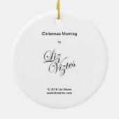 Weihnachtsvormittag Keramik Ornament (Hinten)