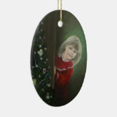 Weihnachtsvormittag Keramik Ornament (Rechts)