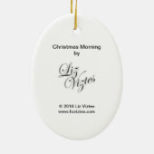 Weihnachtsvormittag Keramik Ornament (Hinten)