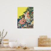 Weihnachtsvormittag, Kinder-Eröffnungsgeschenke Poster (Küche)