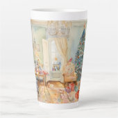 Weihnachtsvormittag Latte Tasse (Vorderseite)