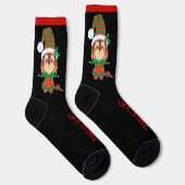 Weihnachtsvormittag Name Funny Dogs hinzufügen Socken (Rechts)