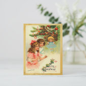 Weihnachtsvormittag Postkarte (Stehend Vorderseite)