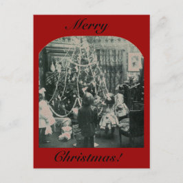 Weihnachtsvormittag - Vintages Klischee Feiertagspostkarte