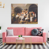 Weihnachtsvormittag (von Ferdinand Georg Waldmülle Leinwanddruck (Insitu (Wohnzimmer))