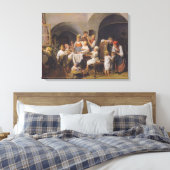 Weihnachtsvormittag (von Ferdinand Georg Waldmülle Leinwanddruck (Insitu (Schlafzimmer))