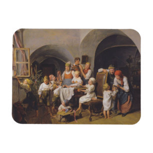 Weihnachtsvormittag (von Ferdinand Georg Waldmülle Magnet