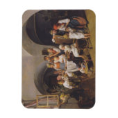 Weihnachtsvormittag (von Ferdinand Georg Waldmülle Magnet (Vertikal)