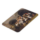 Weihnachtsvormittag (von Ferdinand Georg Waldmülle Magnet (Linke Seite)