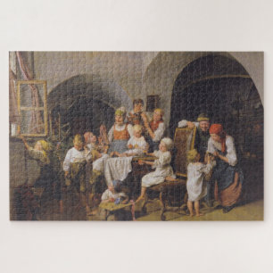 Weihnachtsvormittag (von Ferdinand Georg Waldmülle Puzzle