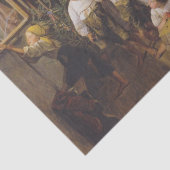 Weihnachtsvormittag (von Ferdinand Georg Waldmülle Seidenpapier (Detail)