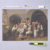 Weihnachtsvormittag (von Ferdinand Georg Waldmülle Seidenpapier (Handwerk)